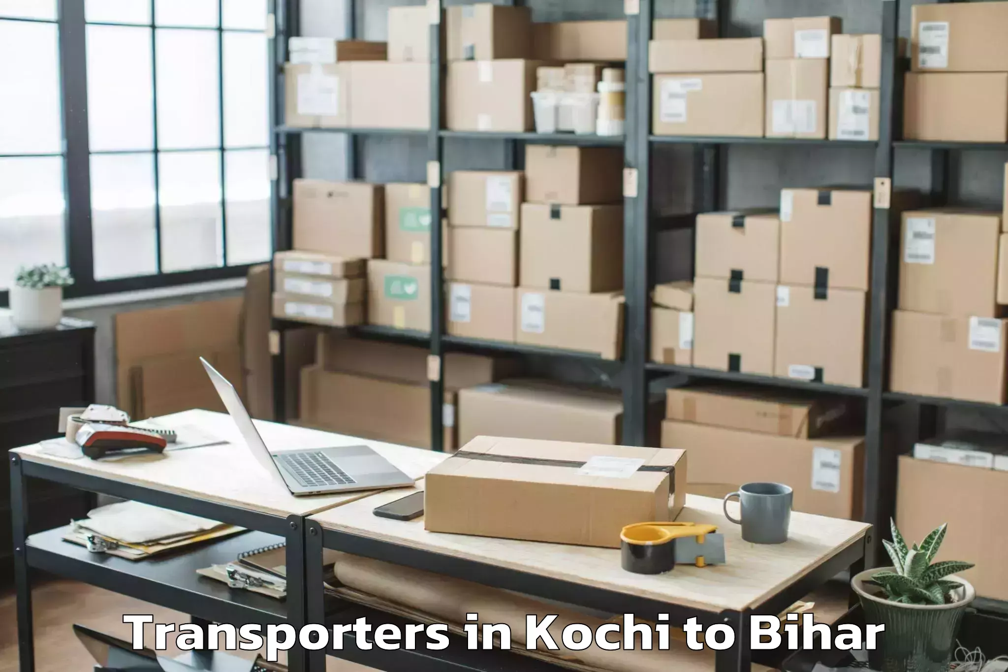 Discover Kochi to Shambhuganj Transporters